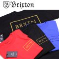 【BRIXTON ブリクストン】 半袖Ｔシャツ STANDARD FIT 【黒/赤/青】