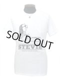 スティービー・ワンダー オマージュ半袖Tシャツ FRUIT OF THE LOOM 白 ホワイト