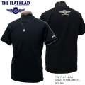 2024年春夏新作 THE FLAT HEAD（ザ・フラットヘッド） SMALL FLYING WHEEL/スモールフライングホイール 半袖Ｔシャツ ブラック