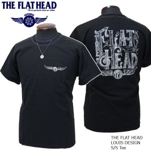 画像1: 2023年夏新作 THE FLAT HEAD（ザ・フラットヘッド） LOUIS DESIGN/ルイスデザイン 半袖Ｔシャツ ブラック