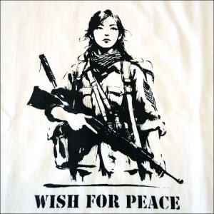 画像5: [RISE-ROCK ライズロック]  6.2オンス ヘビーウエイト プレミアム 半袖Tシャツ 白 ホワイト【WISH FOR PEACE/平和への願い】