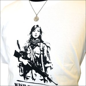 画像2: [RISE-ROCK ライズロック]  6.2オンス ヘビーウエイト プレミアム 半袖Tシャツ 白 ホワイト【WISH FOR PEACE/平和への願い】