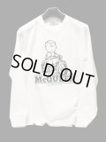 スティーヴ・マックイーン オマージュ 肉厚ヘビーオンス長袖Tシャツ COBENTRY DESIGNS 白 ホワイト