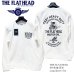 画像1: THE FLAT HEAD（ザ・フラットヘッド） 吊り編み生地 長袖Ｔシャツ FH MOTOR OIL フラットヘッドモーターオイル ホワイト FN-TML-101 (1)