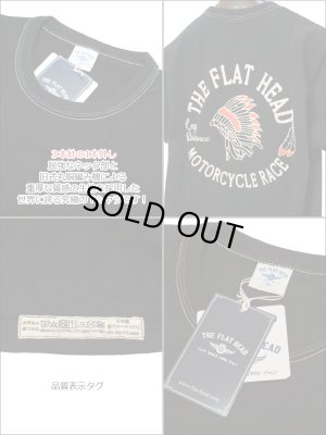 画像3: 2025年夏新作 THE FLAT HEAD（ザ・フラットヘッド） MOTOR CYCLE RACE/モーターサイクルレース 半袖Ｔシャツ（ブラック）