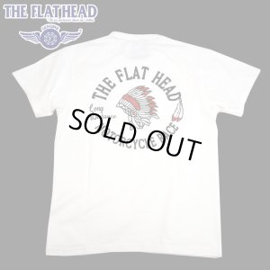 画像1: 2025年夏新作 THE FLAT HEAD（ザ・フラットヘッド） MOTOR CYCLE RACE/モーターサイクルレース 半袖Ｔシャツ（ホワイト）