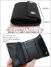 画像3: FUNNY/ファニー スティングレイ エイ革 彫刻コンチョ 2つ折り ダブルドット ビルフォード ミドルサイズ革財布（ブラック） (3)