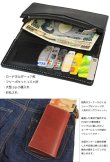 画像2: 【FUNNY ファニー】 Leather Long Wallet 本革長財布 【黒/赤茶/タン】 (2)