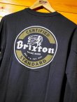 画像3: BRIXTON（ブリクストン） 春夏　長袖Ｔシャツ　黒 (3)