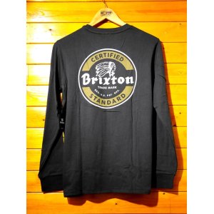 画像: BRIXTON（ブリクストン） 2016春夏　長袖Ｔシャツ　黒