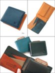 画像6: DOUBLES タンニン鞣し イタリアンレザー 2つ折り財布　KSA-7552（ブラック、ブラウン、ブルー） (6)