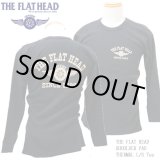 画像: THE FLAT HEAD（ザ・フラットヘッド） ショルダーパッド サーマル 長袖Ｔシャツ ブラック