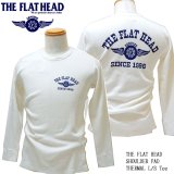 画像: THE FLAT HEAD（ザ・フラットヘッド） ショルダーパッド サーマル 長袖Ｔシャツ ホワイト