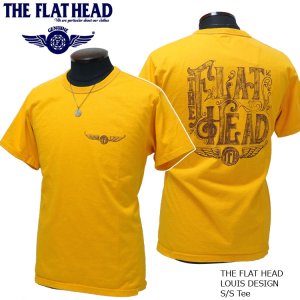 画像: 2023年夏新作 THE FLAT HEAD（ザ・フラットヘッド） LOUIS DESIGN/ルイスデザイン 半袖Ｔシャツ イエロー