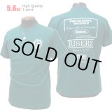 画像: [RISE-ROCK ライズロック]  5.6オンス RISERS 半袖Tシャツ ダークグリーン