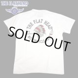 画像: 2025年夏新作 THE FLAT HEAD（ザ・フラットヘッド） MOTOR CYCLE RACE/モーターサイクルレース 半袖Ｔシャツ（ホワイト）